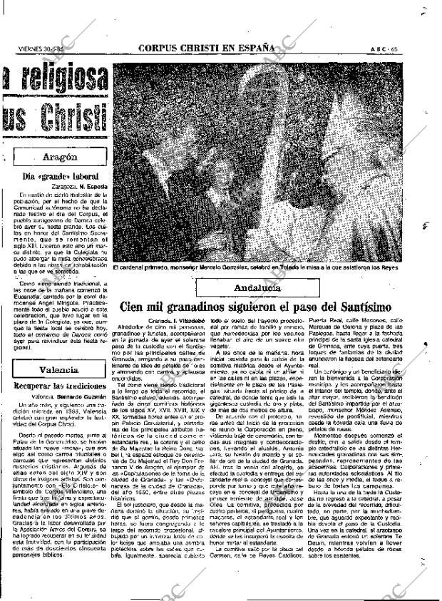 ABC MADRID 30-05-1986 página 65