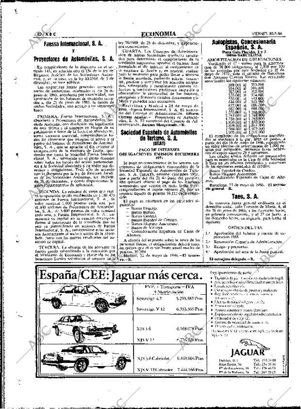 ABC MADRID 30-05-1986 página 80