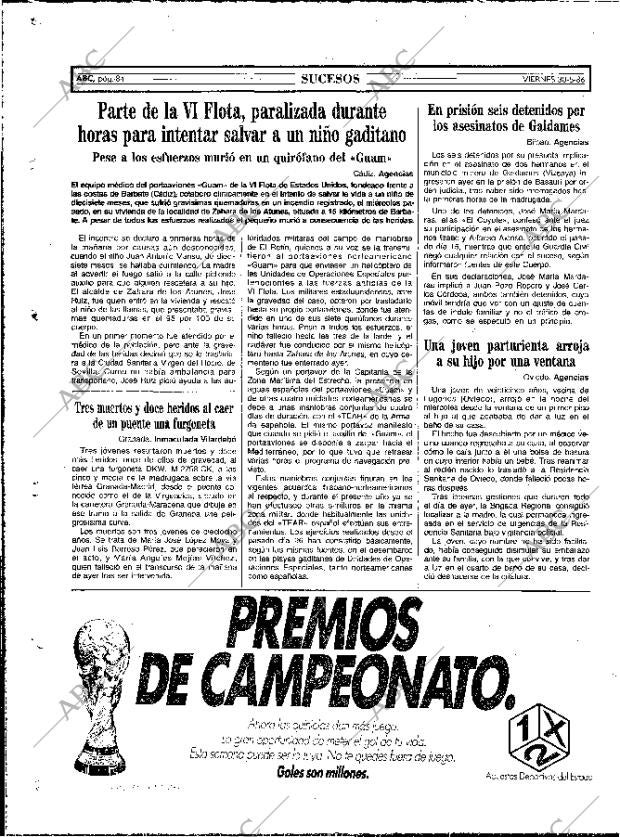 ABC MADRID 30-05-1986 página 84