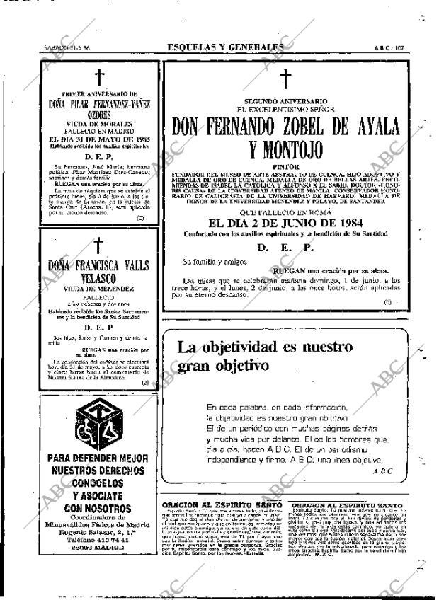 ABC MADRID 31-05-1986 página 107