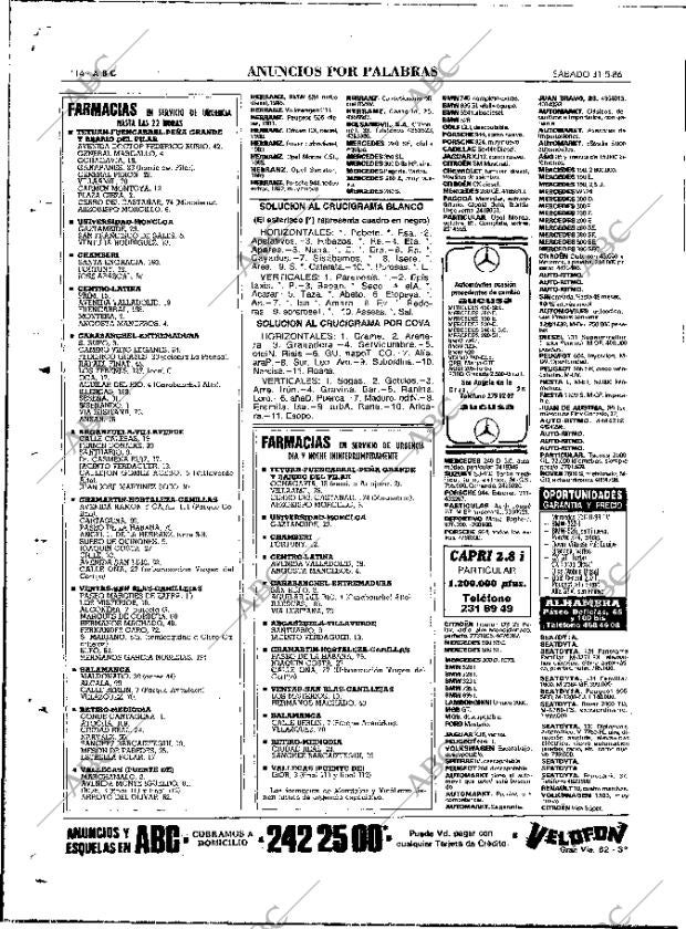ABC MADRID 31-05-1986 página 114