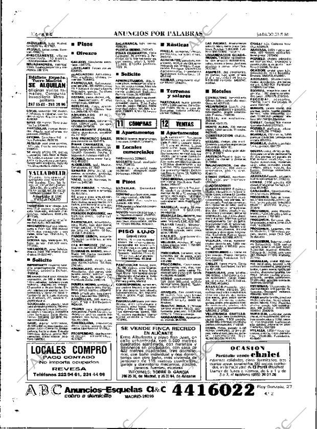 ABC MADRID 31-05-1986 página 116