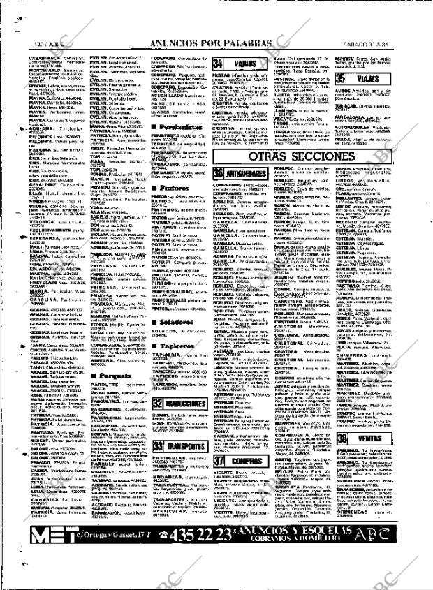 ABC MADRID 31-05-1986 página 120