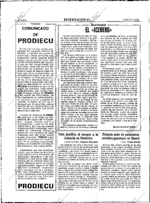 ABC MADRID 31-05-1986 página 42