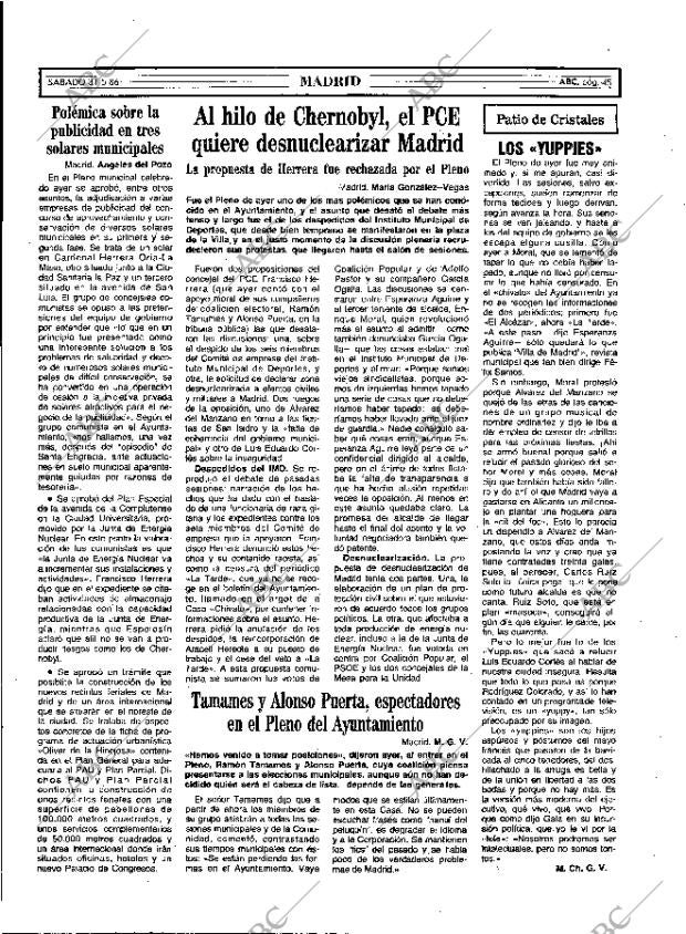 ABC MADRID 31-05-1986 página 45