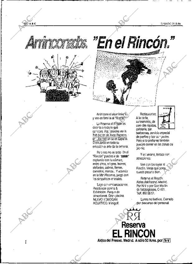 ABC MADRID 31-05-1986 página 56