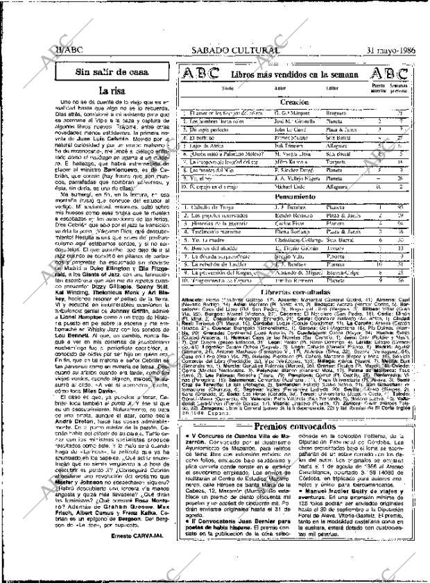 ABC MADRID 31-05-1986 página 58