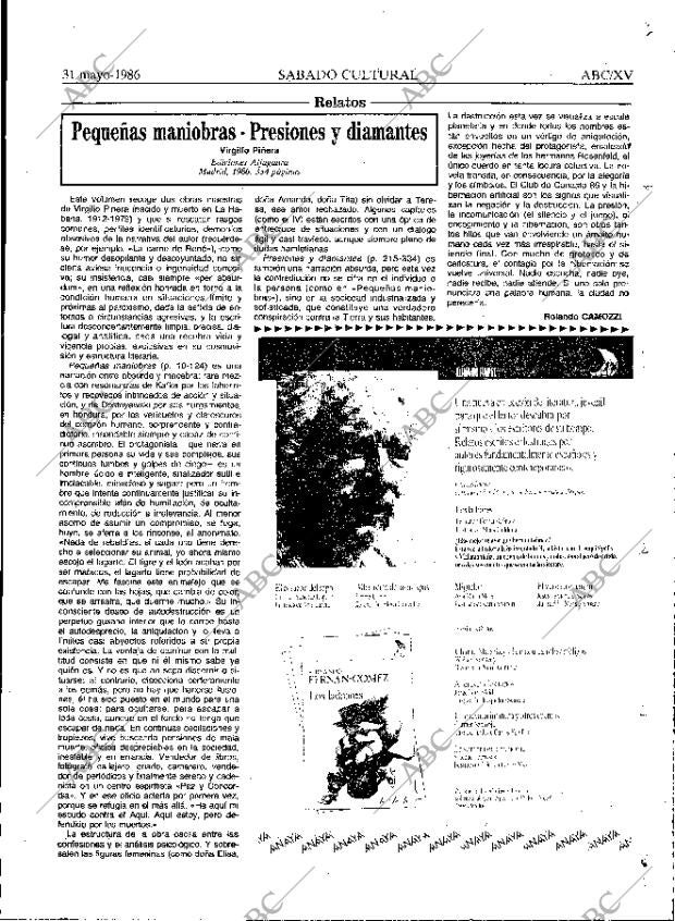 ABC MADRID 31-05-1986 página 71