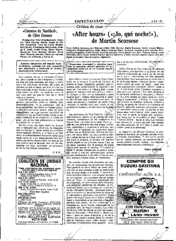 ABC MADRID 31-05-1986 página 99