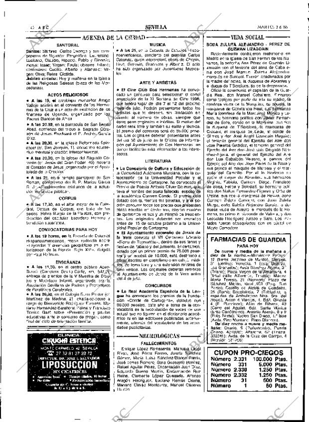 ABC SEVILLA 03-06-1986 página 42