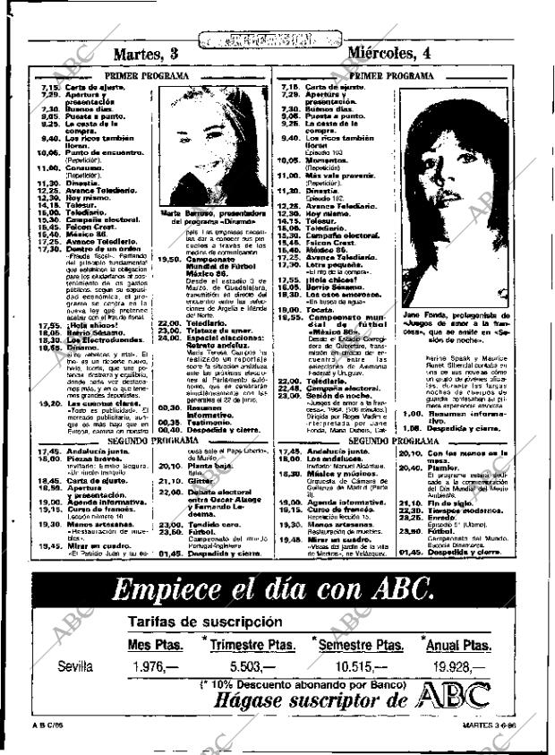 ABC SEVILLA 03-06-1986 página 86