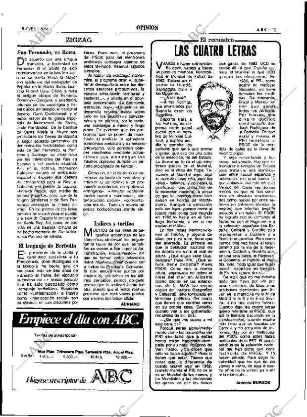 ABC SEVILLA 05-06-1986 página 13