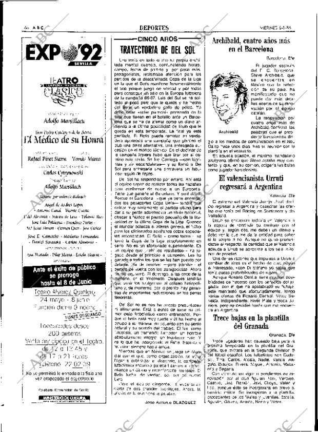 ABC SEVILLA 06-06-1986 página 66
