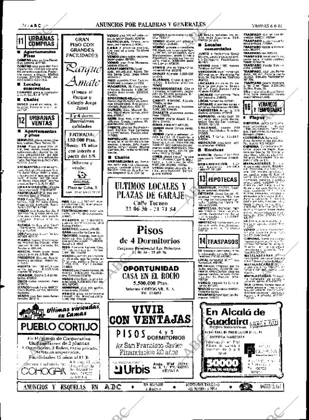 ABC SEVILLA 06-06-1986 página 74