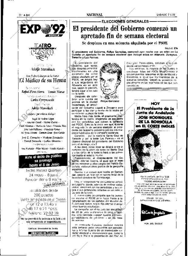 ABC SEVILLA 07-06-1986 página 22