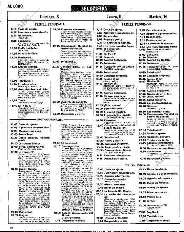 ABC MADRID 08-06-1986 página 164