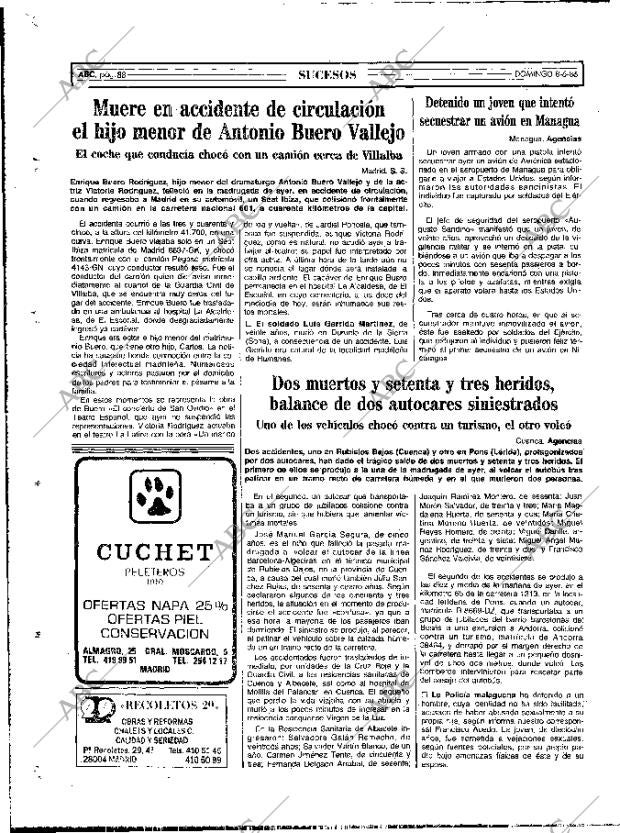 ABC MADRID 08-06-1986 página 88