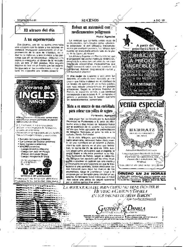 ABC MADRID 08-06-1986 página 89