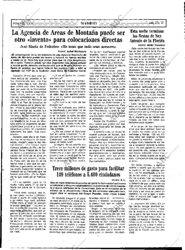 ABC MADRID 15-06-1986 página 47