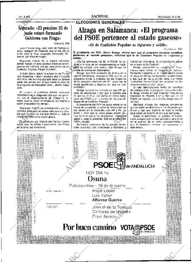 ABC SEVILLA 15-06-1986 página 24