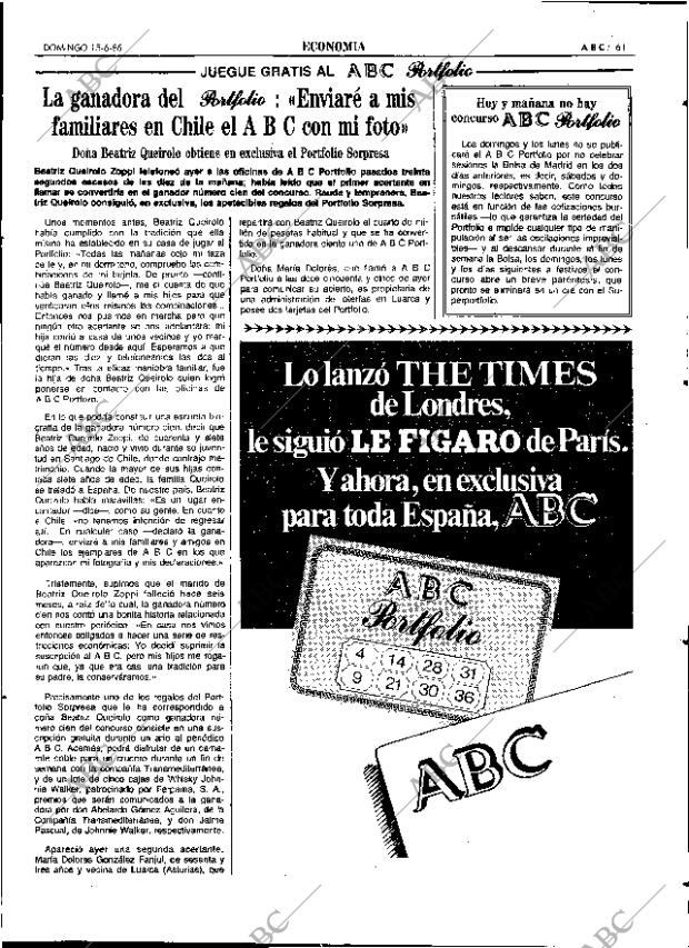 ABC SEVILLA 15-06-1986 página 61