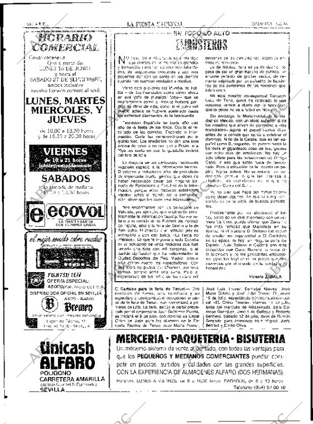 ABC SEVILLA 15-06-1986 página 66