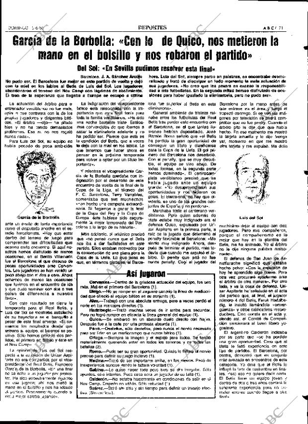ABC SEVILLA 15-06-1986 página 71
