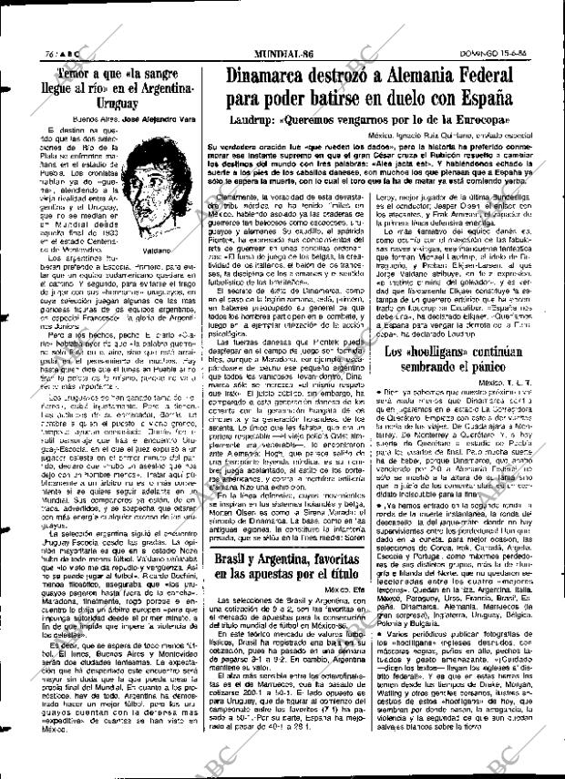 ABC SEVILLA 15-06-1986 página 76