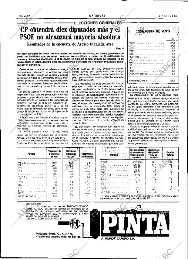 ABC SEVILLA 16-06-1986 página 18