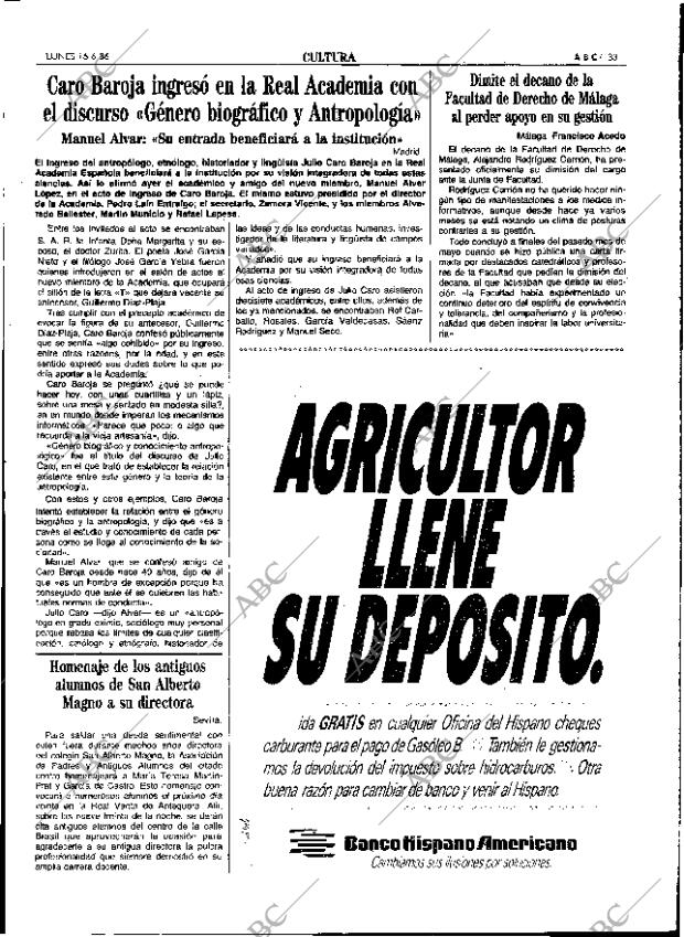 ABC SEVILLA 16-06-1986 página 33