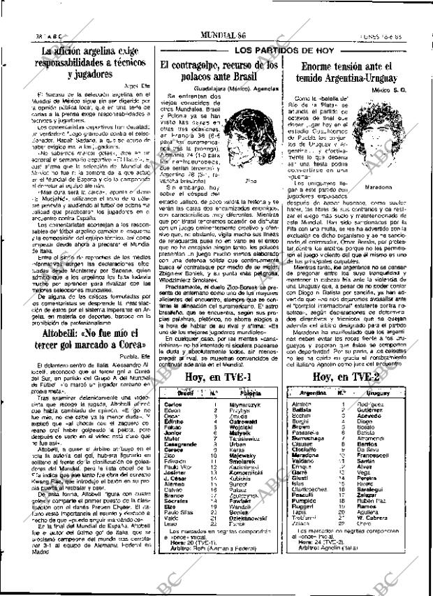 ABC SEVILLA 16-06-1986 página 38