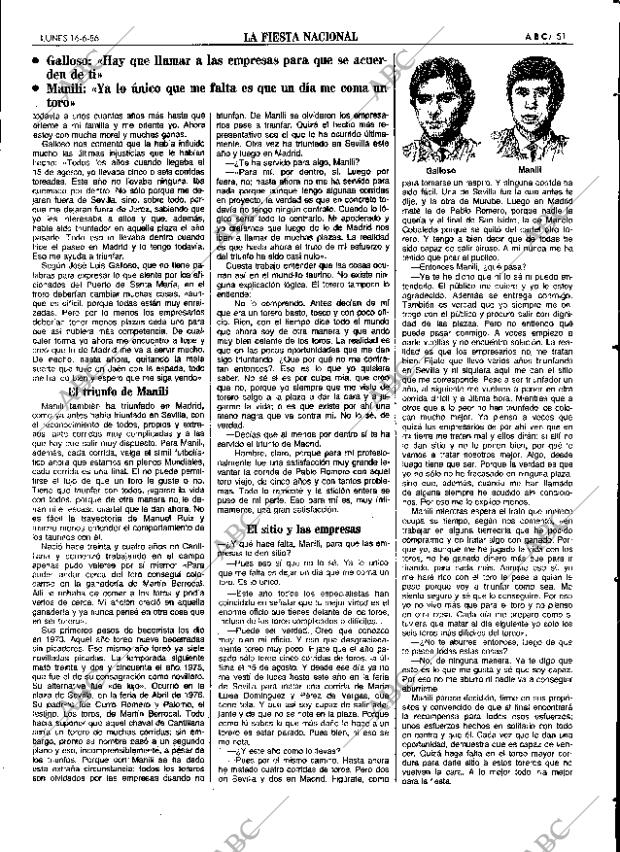 ABC SEVILLA 16-06-1986 página 51