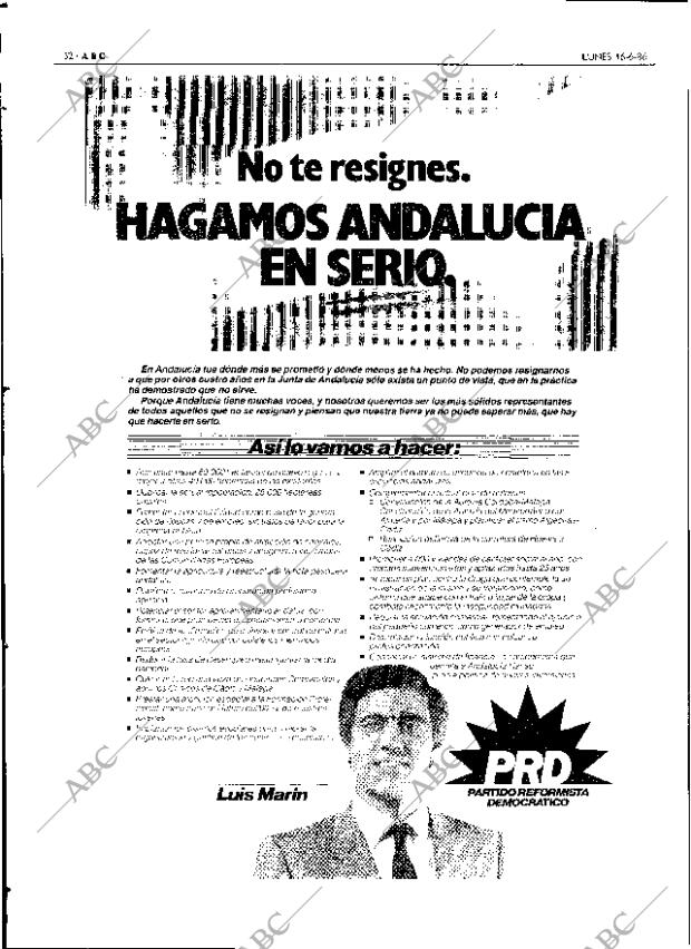 ABC SEVILLA 16-06-1986 página 52