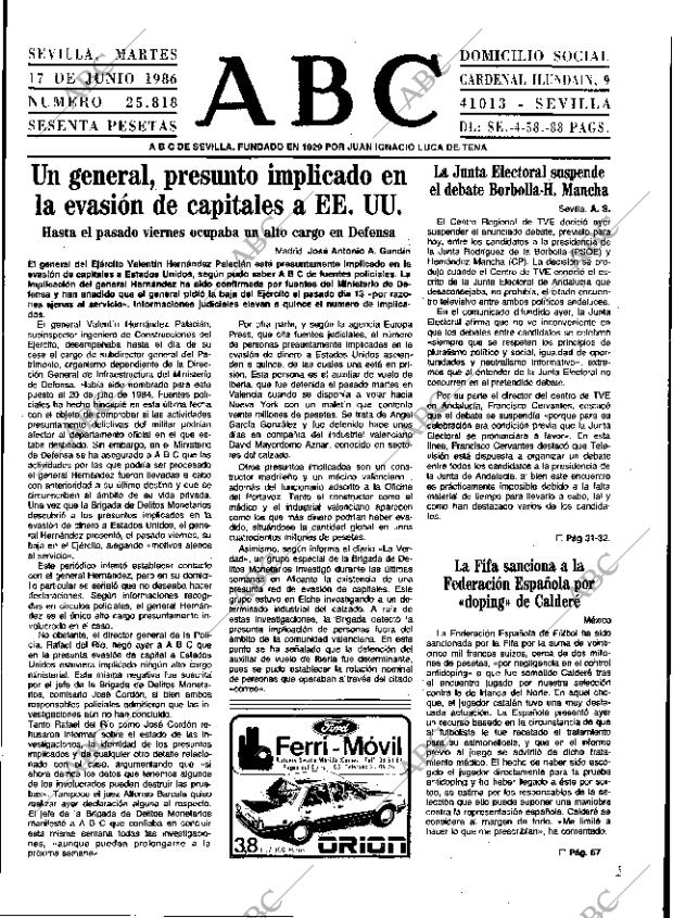 ABC SEVILLA 17-06-1986 página 13