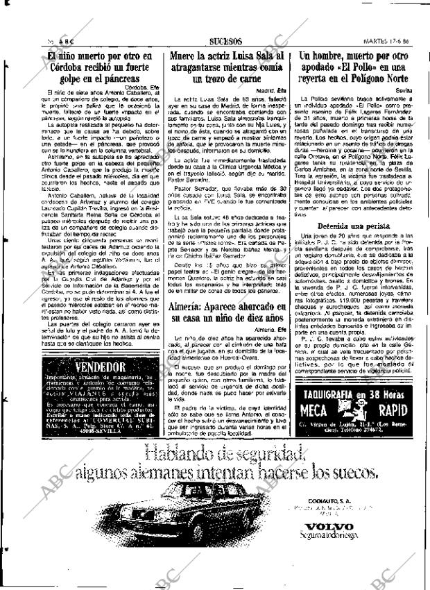 ABC SEVILLA 17-06-1986 página 56