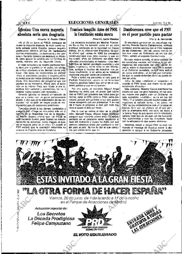 ABC MADRID 19-06-1986 página 32