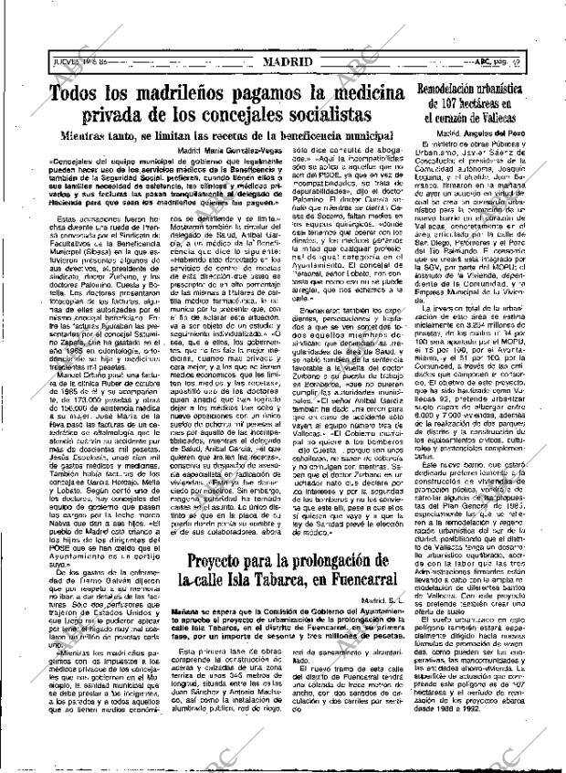 ABC MADRID 19-06-1986 página 49