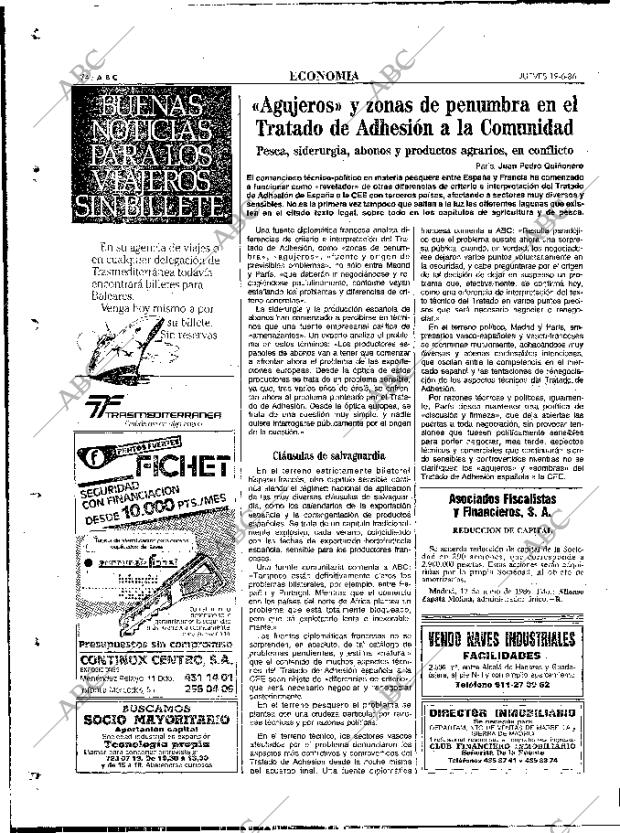 ABC MADRID 19-06-1986 página 74