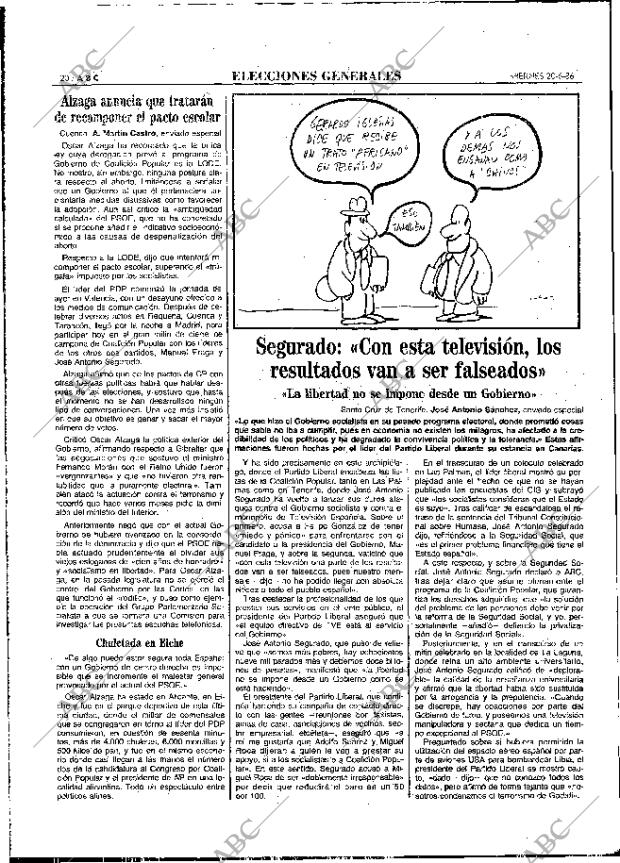 ABC MADRID 20-06-1986 página 20