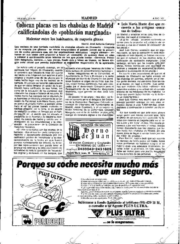 ABC MADRID 20-06-1986 página 43