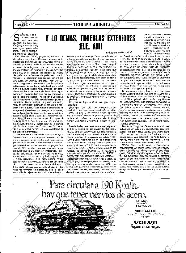 ABC MADRID 20-06-1986 página 51