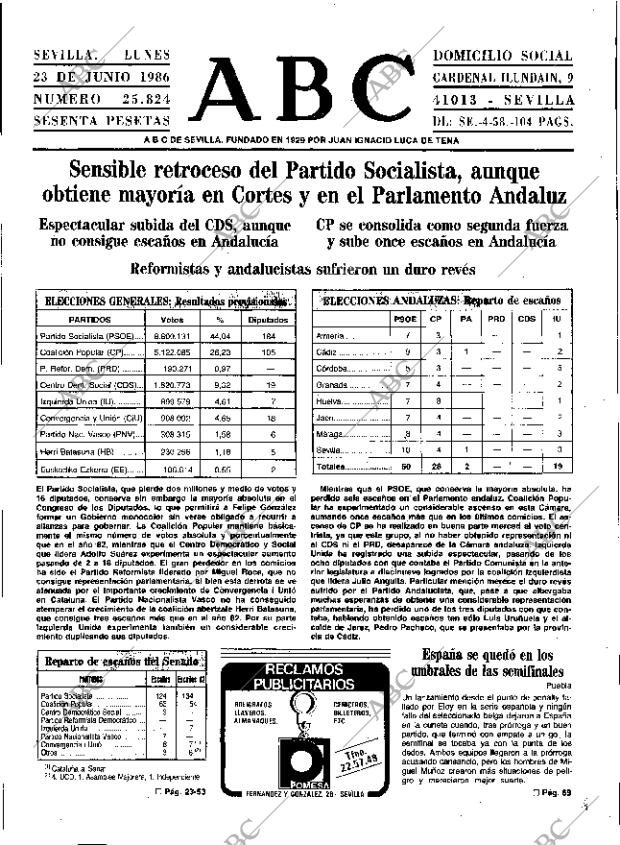 ABC SEVILLA 23-06-1986 página 17