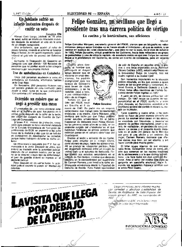ABC SEVILLA 23-06-1986 página 33