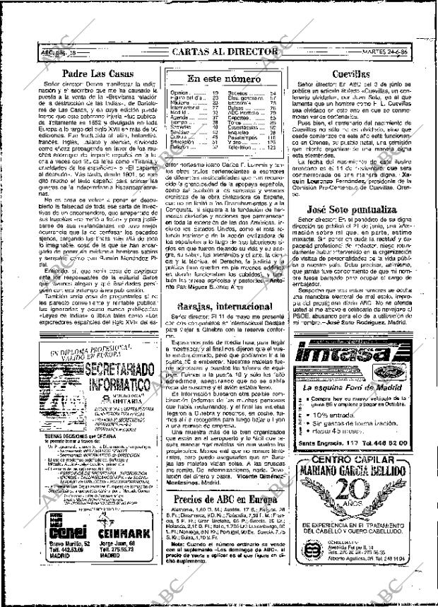 ABC MADRID 24-06-1986 página 18