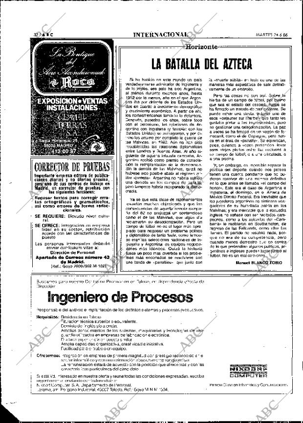 ABC MADRID 24-06-1986 página 32