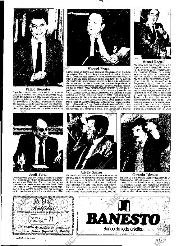 ABC MADRID 24-06-1986 página 5