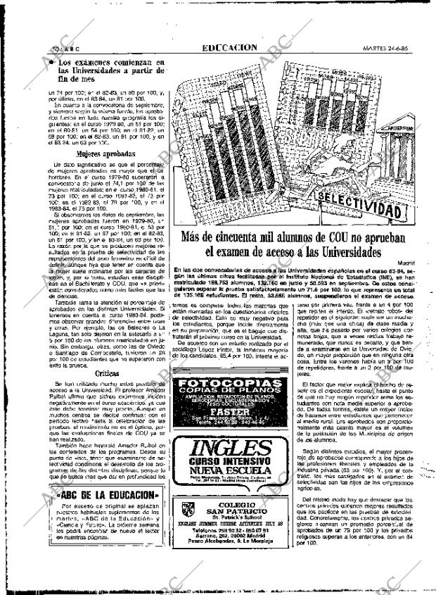 ABC MADRID 24-06-1986 página 50