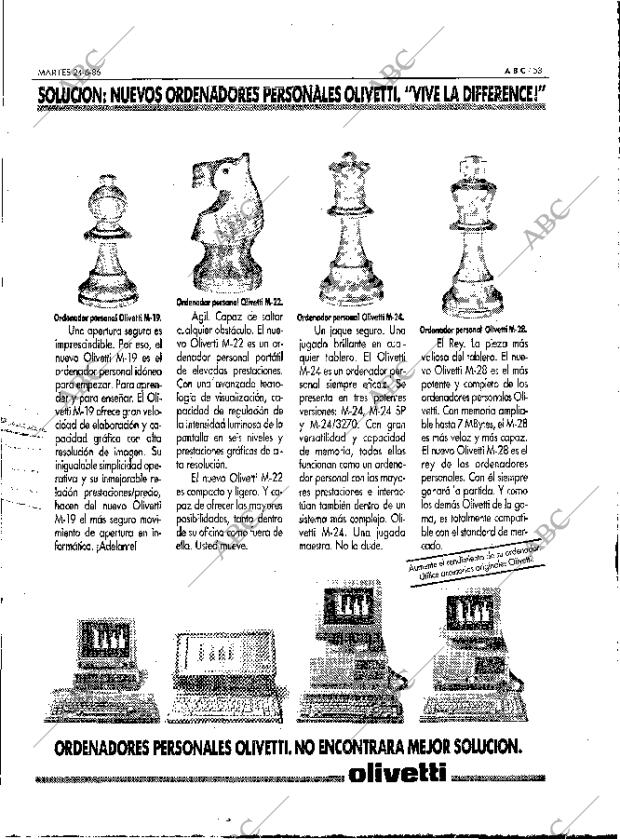 ABC MADRID 24-06-1986 página 53