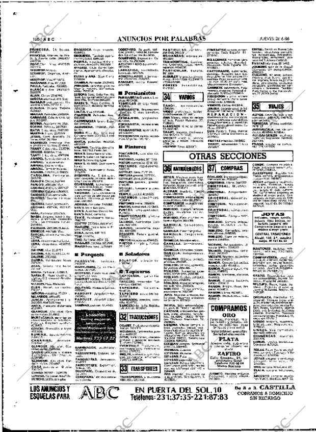 ABC MADRID 26-06-1986 página 106