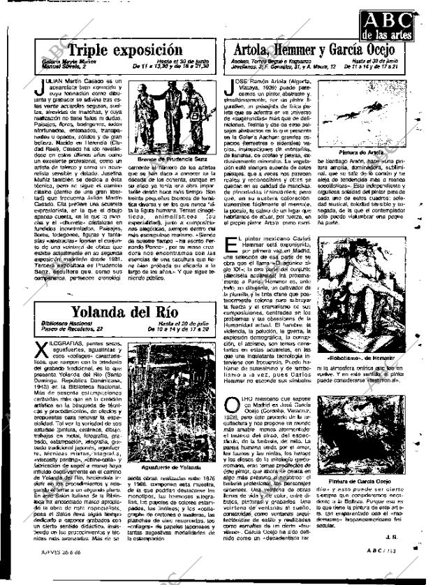ABC MADRID 26-06-1986 página 113